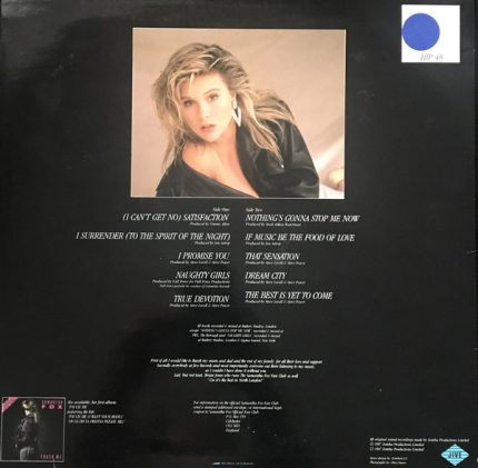 Samantha Fox - Samantha Fox LP – Dreams on Vinyl – Vinilo de época