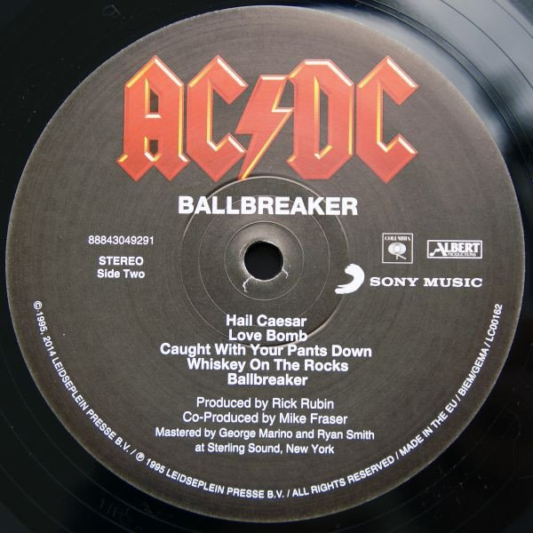 AC DC – Ballbreaker LP – Dreams on Vinyl – Vinilo de época