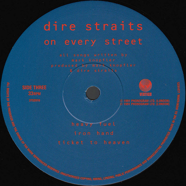 Dire Straits - On Every Street 2LP