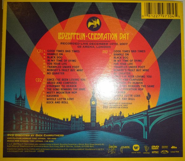 Led Zeppelin - Celebration Day 2CD + 2DVD – Dreams on Vinyl – CDs ...