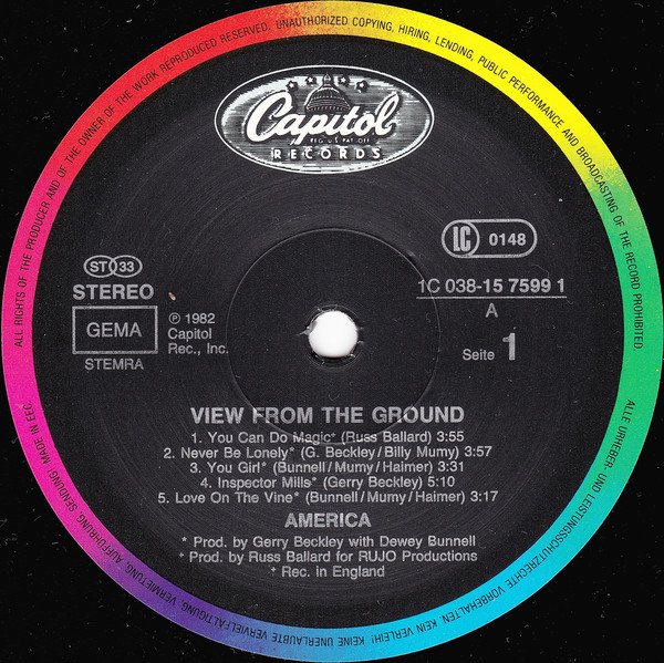 Comprar America (2) - View From The Ground LP – Dreams on Vinyl ...