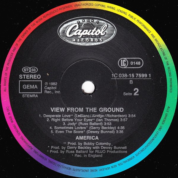Comprar America (2) - View From The Ground LP – Dreams on Vinyl ...