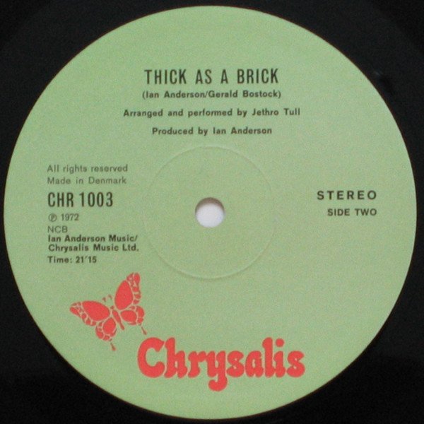 Comprar Jethro Tull - Thick As A Brick LP – Dreams on Vinyl – Vinilo de ...