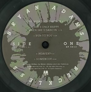Bryan Adams - Reckless LP – Dreams on Vinyl – Vinilo de época
