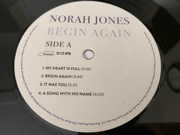 Norah Jones Begin Again Lp Dreams On Vinyl Vinilos Nuevos Sellados