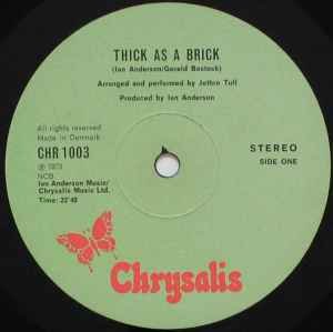 Jethro Tull - Thick As A Brick LP – Dreams on Vinyl – Vinilo de época